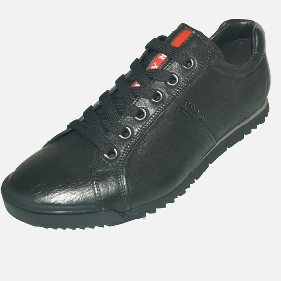 NIB PRADA LEATHER SNEAKERS - Picture 1 of 10